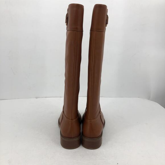 Vince Camuto Women Leather Riding Boot Andalian Size 9.5 Brown Golden Walnut NWB - Picture 7 of 9